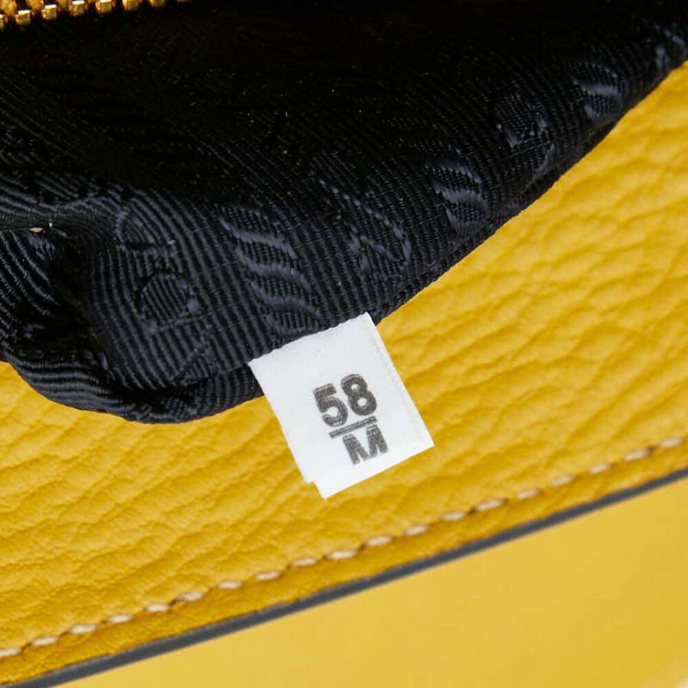 PRADA Yellow Leather Shoulder Bag - Picture 9 of 11